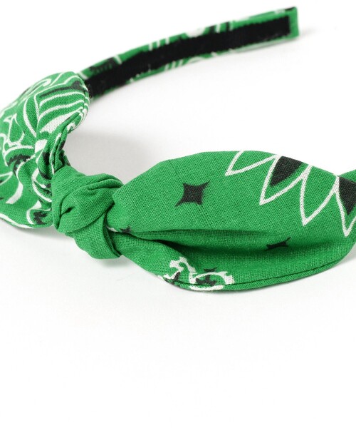 こども ビームス（コドモビームス）の「lusikka / バンダナ カチューシャ（カチューシャ・キッズ・ブラック/ライトブルー/イエロー/グリーン・ONE SIZE）」の9枚目の写真