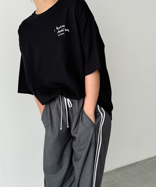 CANAL JEAN(キャナルジーン)の「1975 TOKYO SHOULD HUG半袖Tシャツ(Tシャツ/カットソー・レディース・ブルー/ホワイト/ブラック・LARGE/X-LARGE)」の8枚目の写真
