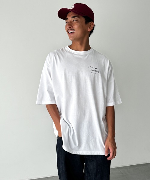 CANAL JEAN(キャナルジーン)の「1975 TOKYO SHOULD HUG半袖Tシャツ(Tシャツ/カットソー・レディース・ブルー/ホワイト/ブラック・LARGE/X-LARGE)」の13枚目の写真