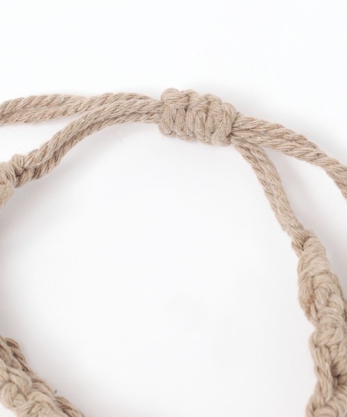 studio CLIP（スタディオクリップ）の「マクラメブレス（ブレスレット・レディース・オフホワイト/グレー/ベージュ・FREE）」の5枚目の写真