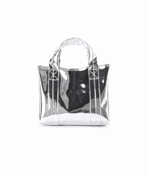HELOYSE(エロイーズ)の「【HELOYSE/エロイーズ】boxy mirror tote:トートバッグ(トートバッグ・レディース・シルバー/ブラック・FREE)」の21枚目の写真