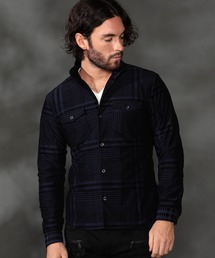 HIDEAWAYS NICOLE | フロッキープリントストレッチシャツ(シャツ/ブラウス)