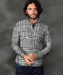 HIDEAWAYS NICOLE | フロッキープリントストレッチシャツ(シャツ/ブラウス)