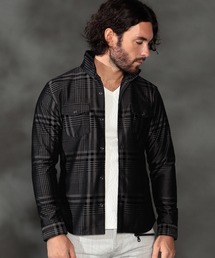 HIDEAWAYS NICOLE | フロッキープリントストレッチシャツ(シャツ/ブラウス)