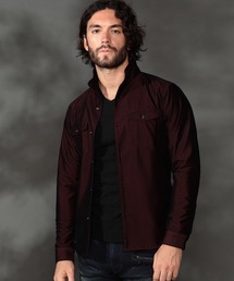 HIDEAWAYS NICOLE | フロッキープリントストレッチシャツ(シャツ/ブラウス)