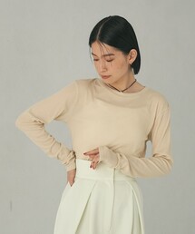 EMMEL REFINES | ＜EMMEL REFINES＞EM フライス クルーネック ロングスリーブ Tシャツ(Tシャツ/カットソー)