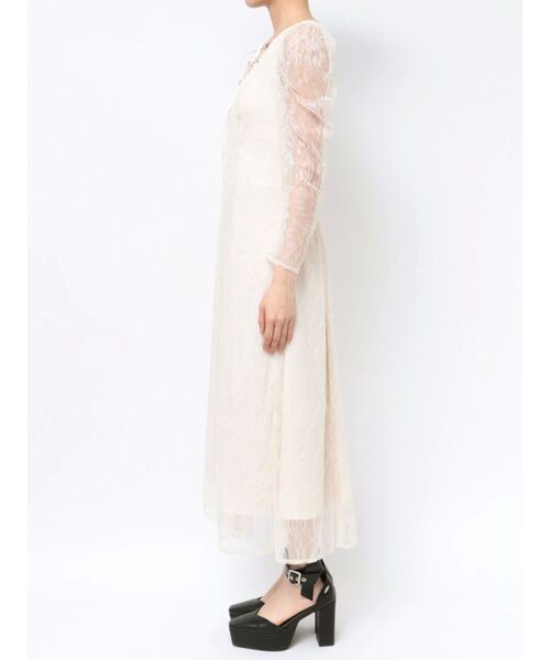 EATME（イートミー）の「ダブルリボンレースワンピース（ワンピース・レディース・ブラック/ピンク/アイボリー・SMALL/MEDIUM）」の14枚目の写真