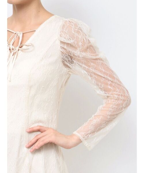 EATME（イートミー）の「ダブルリボンレースワンピース（ワンピース・レディース・ブラック/ピンク/アイボリー・SMALL/MEDIUM）」の17枚目の写真