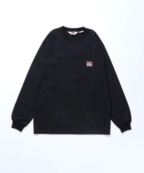 BEN DAVIS/WHITE LABEL(ベンデイビス ホワイトラベル)の「【BEN DAVIS(ベンデイビス)】L/S POCKET TEE REG / レギュラーシルエット 長袖 ロンT ブランドネーム ポケット付き(Tシャツ/カットソー・メンズ・チャコール/パープル/ホワイト/ブラック/グレー系その他/カーキ/アッシュグレー/グリーン系その他4・SMALL/MEDIUM/LARGE/X-LARGE)」の9枚目の写真