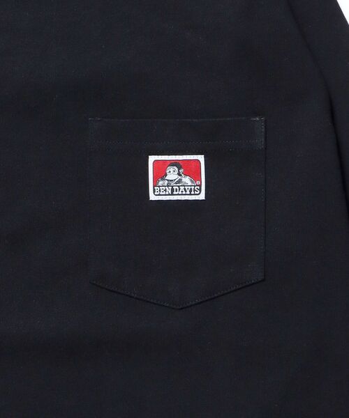 BEN DAVIS/WHITE LABEL(ベンデイビス ホワイトラベル)の「【BEN DAVIS(ベンデイビス)】L/S POCKET TEE REG / レギュラーシルエット 長袖 ロンT ブランドネーム ポケット付き(Tシャツ/カットソー・メンズ・チャコール/パープル/ホワイト/ブラック/グレー系その他/カーキ/アッシュグレー/グリーン系その他4・SMALL/MEDIUM/LARGE/X-LARGE)」の10枚目の写真