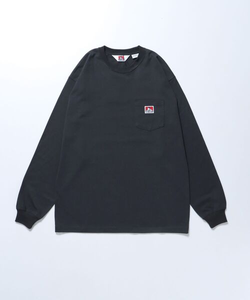 BEN DAVIS/WHITE LABEL(ベンデイビス ホワイトラベル)の「【BEN DAVIS(ベンデイビス)】L/S POCKET TEE REG / レギュラーシルエット 長袖 ロンT ブランドネーム ポケット付き(Tシャツ/カットソー・メンズ・チャコール/パープル/ホワイト/ブラック/グレー系その他/カーキ/アッシュグレー/グリーン系その他4・SMALL/MEDIUM/LARGE/X-LARGE)」の12枚目の写真