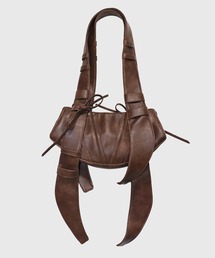 VIAVANDA ダークブラウン ハンドバッグ ダークブラウン プラダ ボニー ラージ レザー ハンドバッグ | PRADA