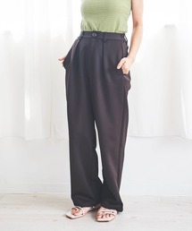 カットタックストレートパンツ【新色追加】