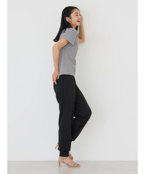 AMERICAN HOLIC（アメリカンホリック）の「接触冷感ショートスリーブカットプルオーバー（Tシャツ/カットソー・レディース・ネイビー/その他7/アイボリー/グレー系その他・L/M）」の14枚目の写真
