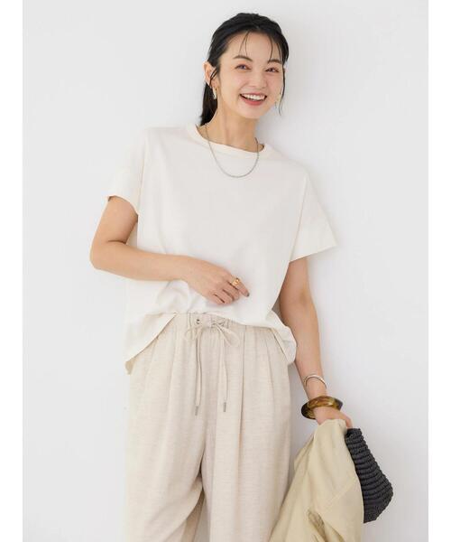 AMERICAN HOLIC（アメリカンホリック）の「接触冷感ショートスリーブカットプルオーバー（Tシャツ/カットソー・レディース・ネイビー/その他7/アイボリー/グレー系その他・L/M）」の15枚目の写真