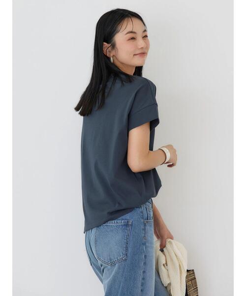 AMERICAN HOLIC（アメリカンホリック）の「接触冷感ショートスリーブカットプルオーバー（Tシャツ/カットソー・レディース・ネイビー/その他7/アイボリー/グレー系その他・L/M）」の21枚目の写真