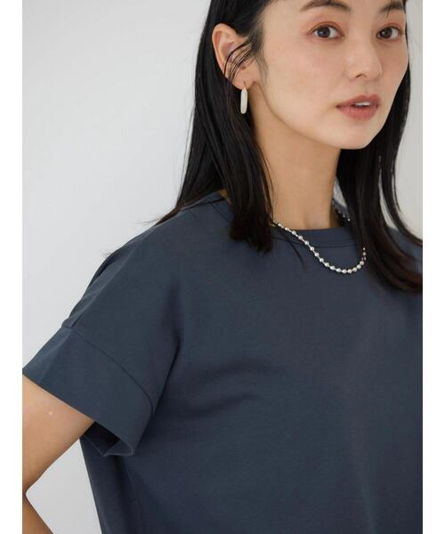 新品未使用 BLAMINK タグ付き ショートスリーブ カットソー ジッパー 0 SHIPS（シップス）の「バックボタンショートスリーブプル