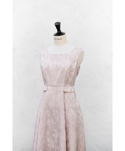 新色】Classic Floral Jacquard Dress