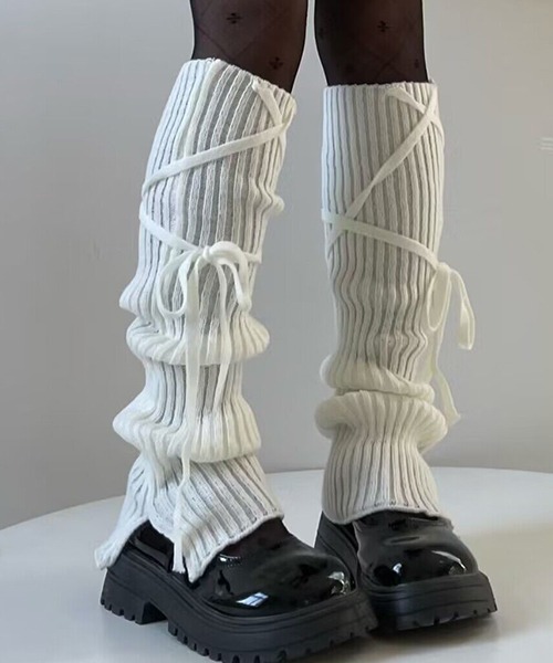 レースアップ レッグウォーマー cula927（レッグウォーマー）｜c.u.l