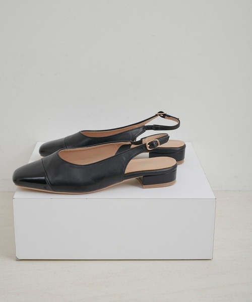 ROPE' PICNIC（ロペピクニック）の「パレットミュールパンプス（パンプス・レディース・ベージュ系その他/ブラック・24.5cm/23.5cm）」の2枚目の写真
