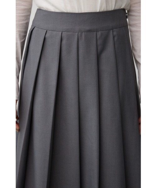 AZUL by moussy（アズールバイマウジー）の「プリーツロングスカート（スカート・レディース・ブラック/グレー・SMALL/MEDIUM）」の6枚目の写真