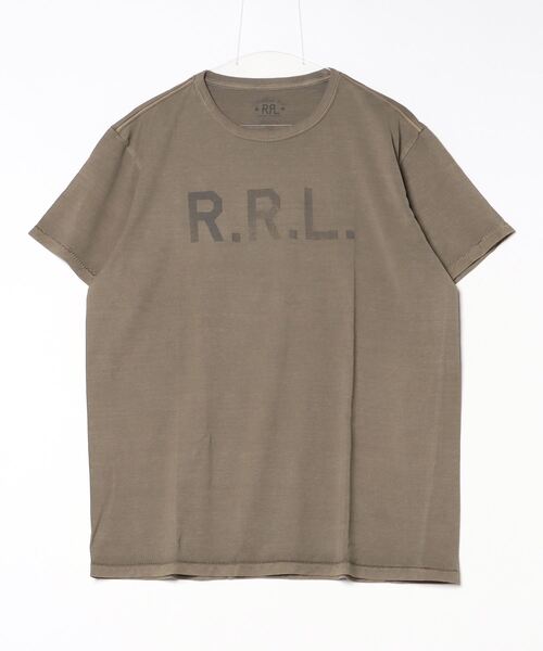 RRL(ダブル アール エル)の「ガーメントダイド ロゴ ジャージー Tシャツ(Tシャツ/カットソー・メンズ・グリーン系1・XXL/XS/XL/S/M/L)」の5枚目の写真