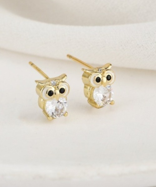 フクロウピアス（ピアス（両耳用））｜Coo+i（クーイ）のファッション