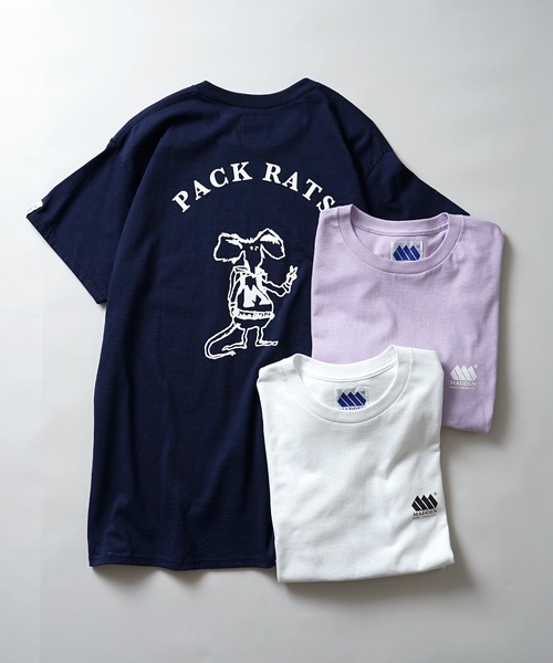 MADDEN(メデン)の「【MADDEN】PACK RATS TEAM TEE MDA-18(Tシャツ/カットソー・メンズ・ネイビー/ホワイト/ラベンダー・X-LARGE/LARGE/MEDIUM)」の2枚目の写真