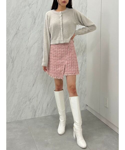 【CALNAMUR】ツイードスカートパンツ CALNAMUR スカート ツィードスカートパンツ : ZOZOTOWN Yahoo!店