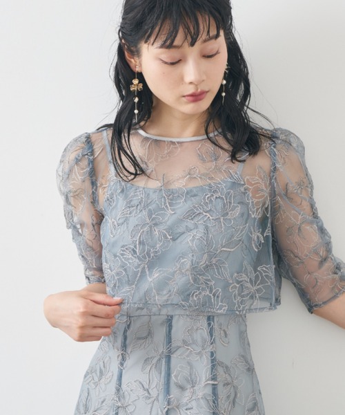 Cupid Heart(キューピッドハート)の「【Cupid Heart】結婚式用!メタリックフラワーパールイヤリング(イヤリング・レディース・ゴールド/シルバー・MEDIUM)」の11枚目の写真