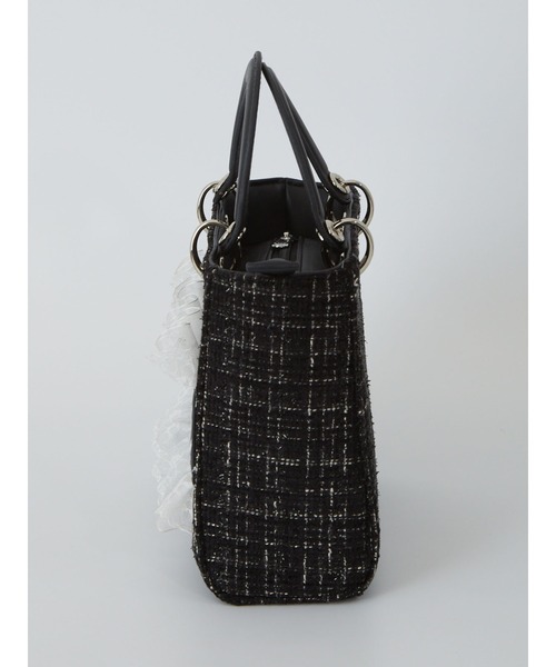 Ank Rouge(アンクルージュ)の「モノグラムツイードBAG(ショルダーバッグ・レディース・ホワイト/ピンク/ブルー/ブラック・FREE)」の12枚目の写真