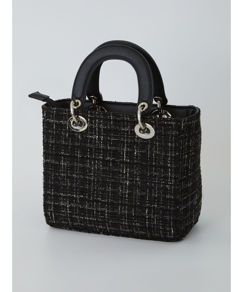 Ank Rouge(アンクルージュ)の「モノグラムツイードBAG(ショルダーバッグ・レディース・ホワイト/ピンク/ブルー/ブラック・FREE)」の13枚目の写真