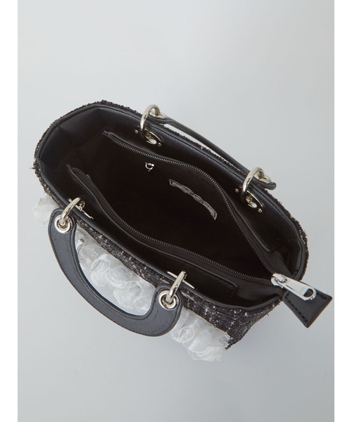 Ank Rouge(アンクルージュ)の「モノグラムツイードBAG(ショルダーバッグ・レディース・ホワイト/ピンク/ブルー/ブラック・FREE)」の15枚目の写真