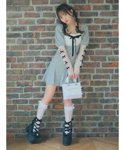 Ank Rouge(アンクルージュ)の「モノグラムツイードBAG(ショルダーバッグ・レディース・ホワイト/ピンク/ブルー/ブラック・FREE)」の17枚目の写真