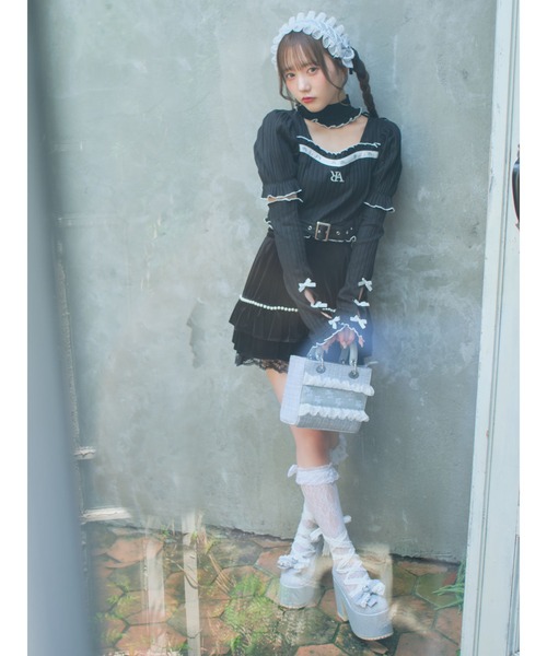 Ank Rouge(アンクルージュ)の「モノグラムツイードBAG(ショルダーバッグ・レディース・ホワイト/ピンク/ブルー/ブラック・FREE)」の18枚目の写真