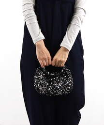 COOCO（クーコ）の「スパンコールふっくら丸手ハンドル２ＷＡＹバッグ（ハンドバッグ）」