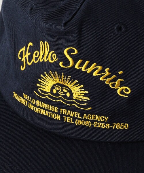 HELLO SUNRISE＞ トラベル エージェンシー ロゴ キャップ