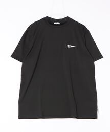 【Fortune Island Golf/フォーチューンアイランドゴルフ】S/S MOCK NECK ""FLAG" モックネック バックプリント ワンポイント刺繍 Tシャツ