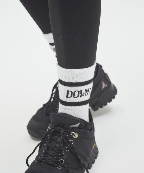 OUTDOOR PRODUCTS（アウトドアプロダクツ）の「OUTDOOR PRODUCTS JACQUARD RIB SOCKS（ソックス/靴下・レディース・ブラック/レッド/ネイビー・FREE）」の2枚目の写真