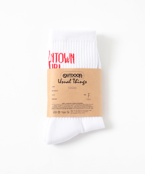 OUTDOOR PRODUCTS（アウトドアプロダクツ）の「OUTDOOR PRODUCTS JACQUARD RIB SOCKS（ソックス/靴下・レディース・ブラック/レッド/ネイビー・FREE）」の8枚目の写真