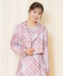 WILLSELECTION（ウィルセレクション）の「ツイードチェックショートジャケット（テーラードジャケット）」