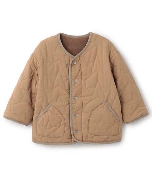 Love&Peace&Money（ラブアンドピースアンドマネー）の「【人気商品再入荷】【直営店で取り扱い無し】スターキルトブルゾン（ブルゾン・キッズ・ベージュ/ネイビー・80ｃｍ/90cm/110cm/100cm/120cm/130cm）」の2枚目の写真