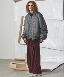 MAISON SPECIAL（メゾンスペシャル）の「《UNISEX》Prime-Over Nylon MA-1 Bomber Jacket プライムオーバーナイロンMA-1ボンバージャケット【MAISON SPECIAL メゾンスペシャル】（MA-1）」