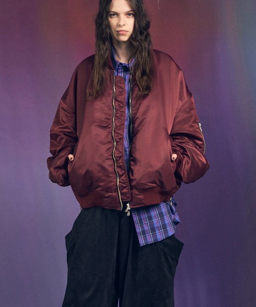 【MAISON SPECIAL】MA-1 ボンバージャケット MAISON SPECIAL ma1 ma-1 「UNISEX」Prime-Over Nylon MA-1