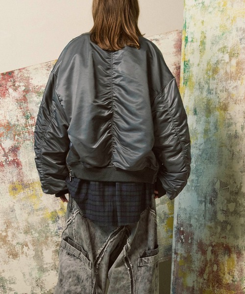 MAISON SPECIAL プライムオーバーナイロンMA-1ボンバージャケット UNISEX》Prime-Over Nylon MA-1 Bomber Jacket/プライムオーバー