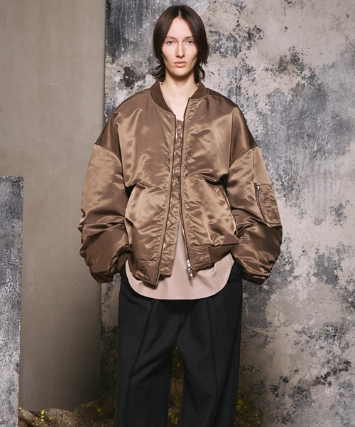 ジャケット・アウター MAISON SPECIAL PRIME-OVER MA-1 UNISEX》Prime-Over Nylon MA-1 Bomber Jacket/プライムオーバー