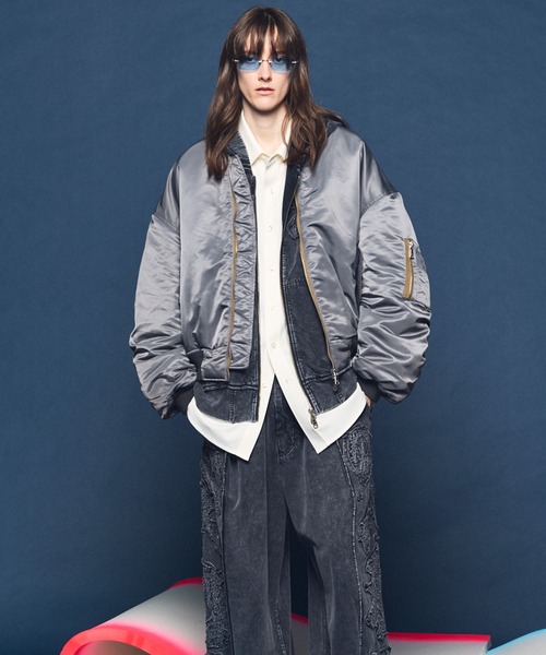 UNISEX》Prime-Over Nylon MA-1 Bomber Jacket/プライムオーバー