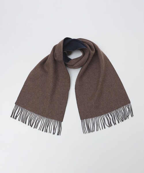 【セール】SHIPS: ソリッド カシミヤ ダブルフェイス マフラー（マフラー）｜SHIPS（シップス）