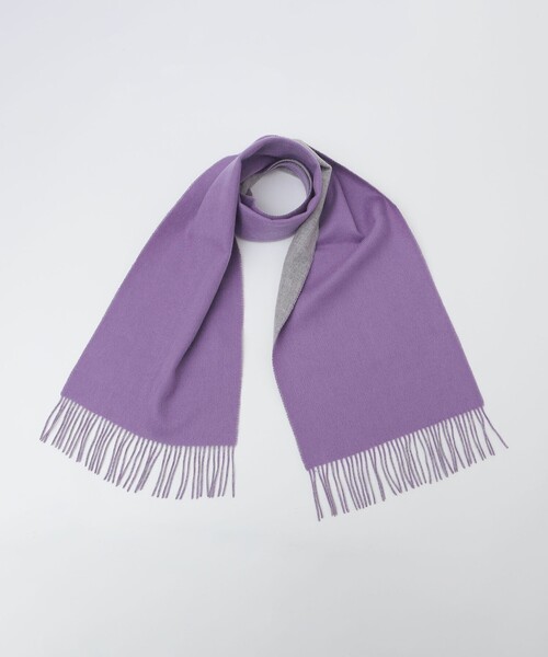 【セール】SHIPS: ソリッド カシミヤ ダブルフェイス マフラー（マフラー）｜SHIPS（シップス）