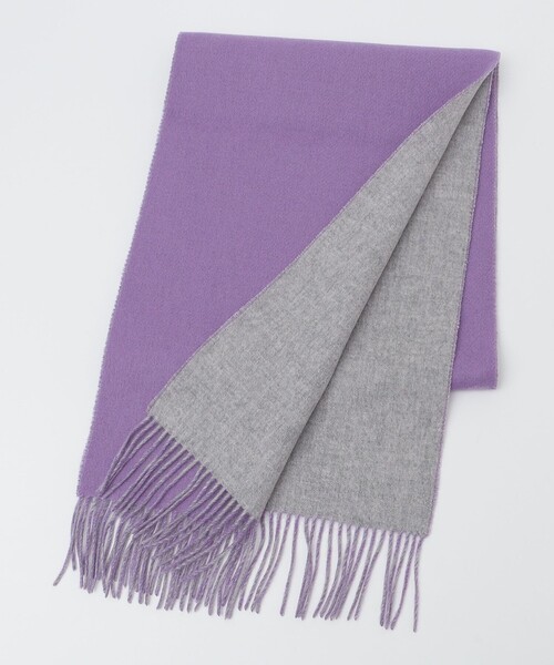 【セール】SHIPS: ソリッド カシミヤ ダブルフェイス マフラー（マフラー）｜SHIPS（シップス）